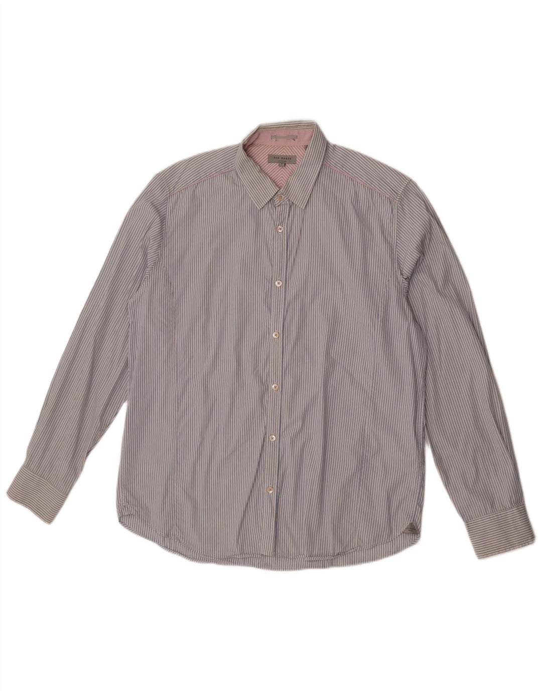 Cămașă pentru bărbați Ted Baker Mărimea 5 XL Bumbac cu dungi albastre