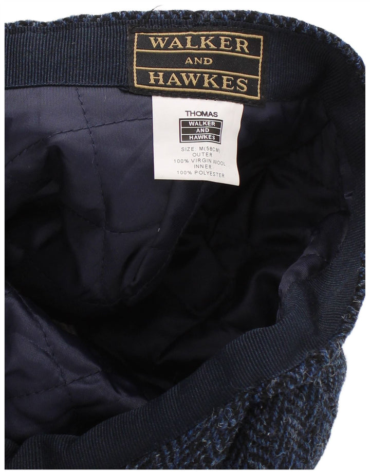 Şapcă plată pentru bărbaţi Walker and Hawkes Medium Bluemarin Herringbone Classic