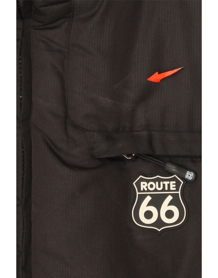 Jachetă căptușită pentru bărbați Route 66 UK 38 Poliester mediu negru