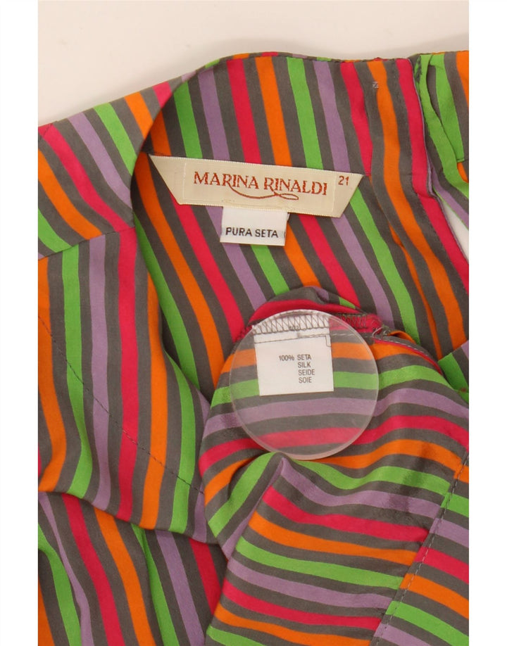 Bluză Crop pentru Damă Marina Rinaldi Top Mărimea 21 Mediu Multicolore în dungi