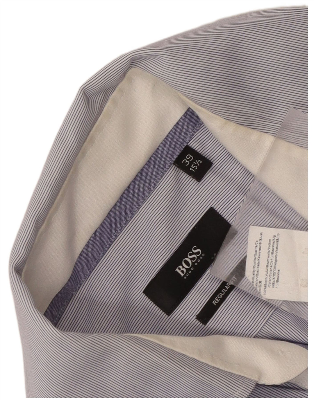 Cămașă pentru bărbați Hugo Boss Regular Fit Mărimea 39 15 1/2 Medium Blue Pinstripe