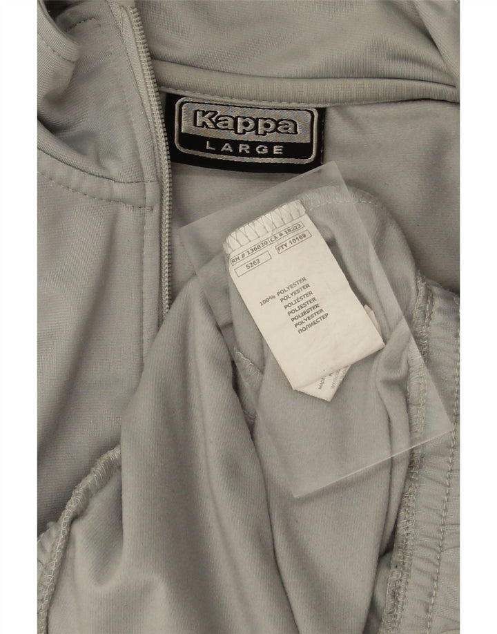 Jachetă de trening KAPPA pentru bărbați, mare, gri, poliester