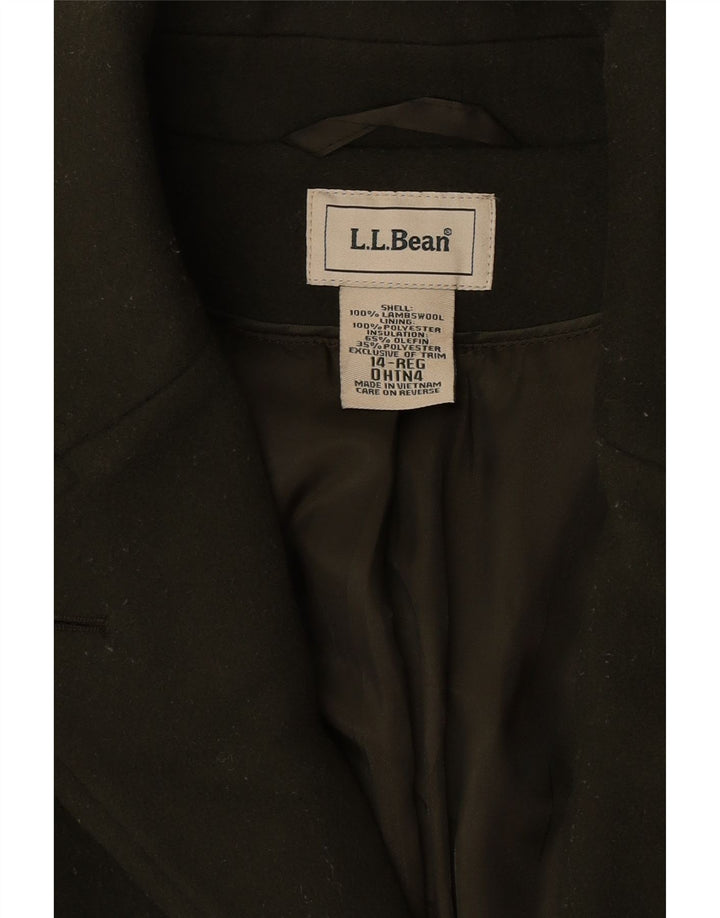 Palton pentru femei L.L.Bean US 14 XL Kaki Lambswool