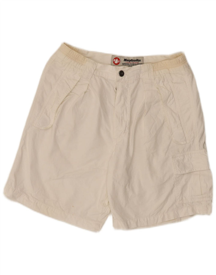 Pantaloni scurți chino pentru bărbați Murphy & Nye W31, bumbac alb mediu