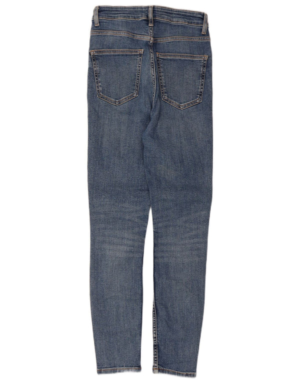 Blugi skinny dama Zara EU 36 XS W26 L27 Albastru Bumbac