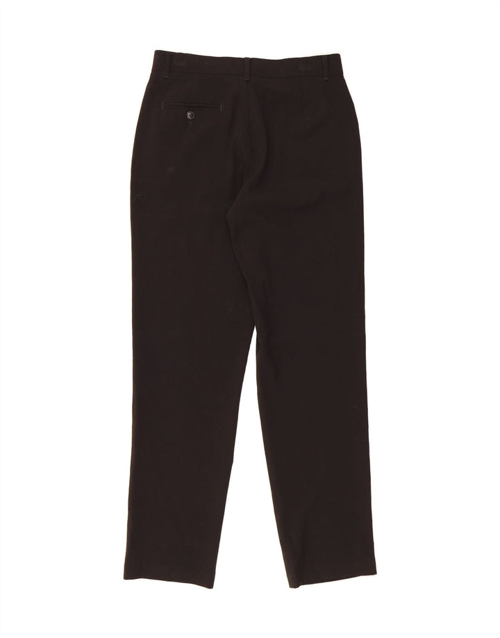 CHAPS Boys Straight Chino Trousers 15-16 Years W28 L28 Black Polyester Vintage Chaps and Second-Hand Chaps from Messina Hembry 