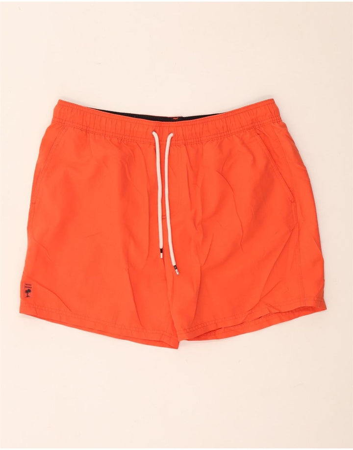 Pantaloni scurți de înot pentru bărbați Marks & Spencer Poliester portocaliu mare