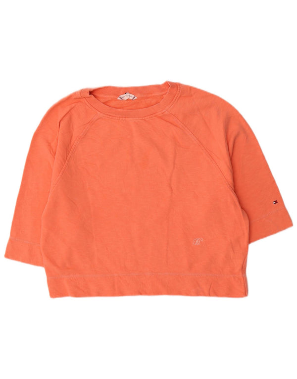 Pulover pentru femei Tommy Hilfiger, cu mâneci 3/4, portocaliu mediu, UK 14