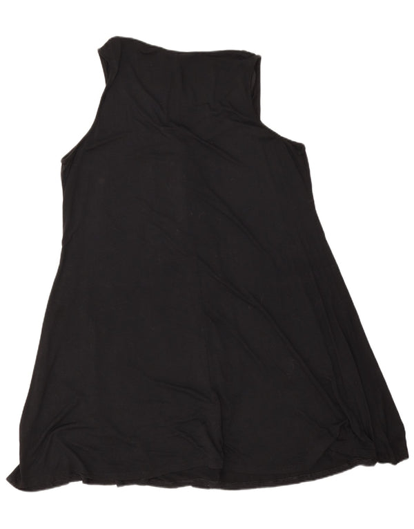 Rochie A-Line fără mâneci pentru femei Marks & Spencer UK 16 Viscoză mare neagră