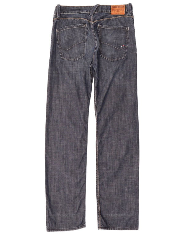 TOMMY HILFIGER Blugi drepti pentru bărbați L30 L34 Bumbac bleumarin