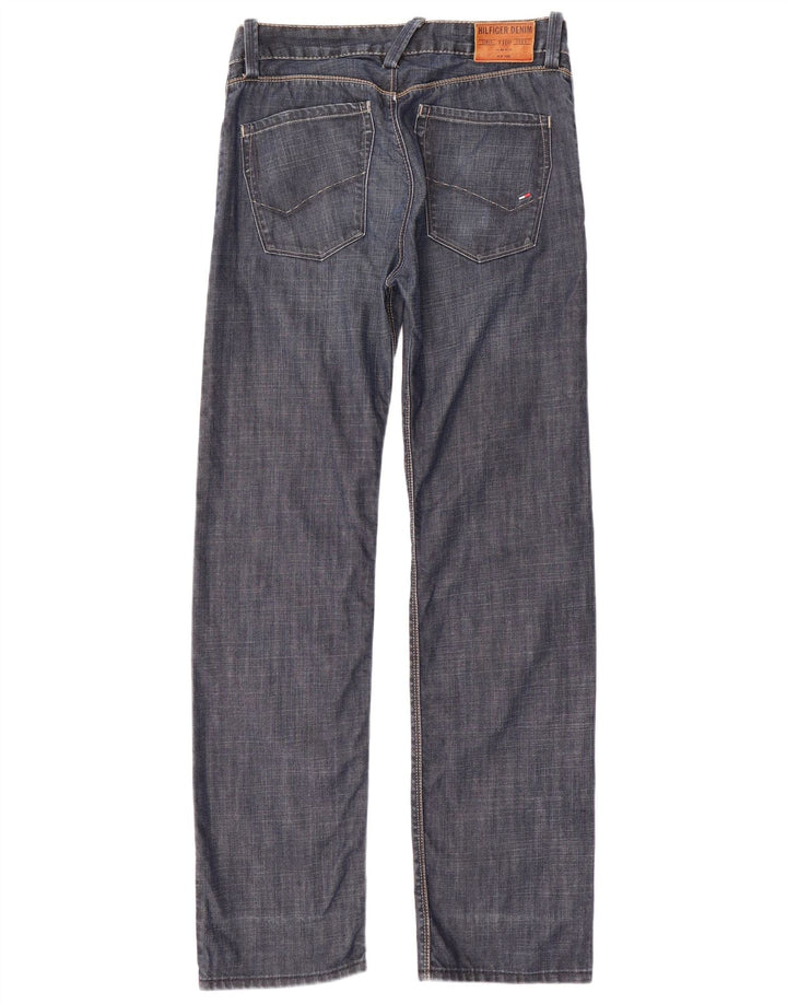 TOMMY HILFIGER Blugi drepti pentru bărbați L30 L34 Bumbac bleumarin