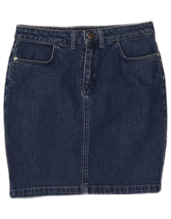 Fusta de blugi TRUSSARDI pentru femei IT 42 Medium W28 Bumbac albastru