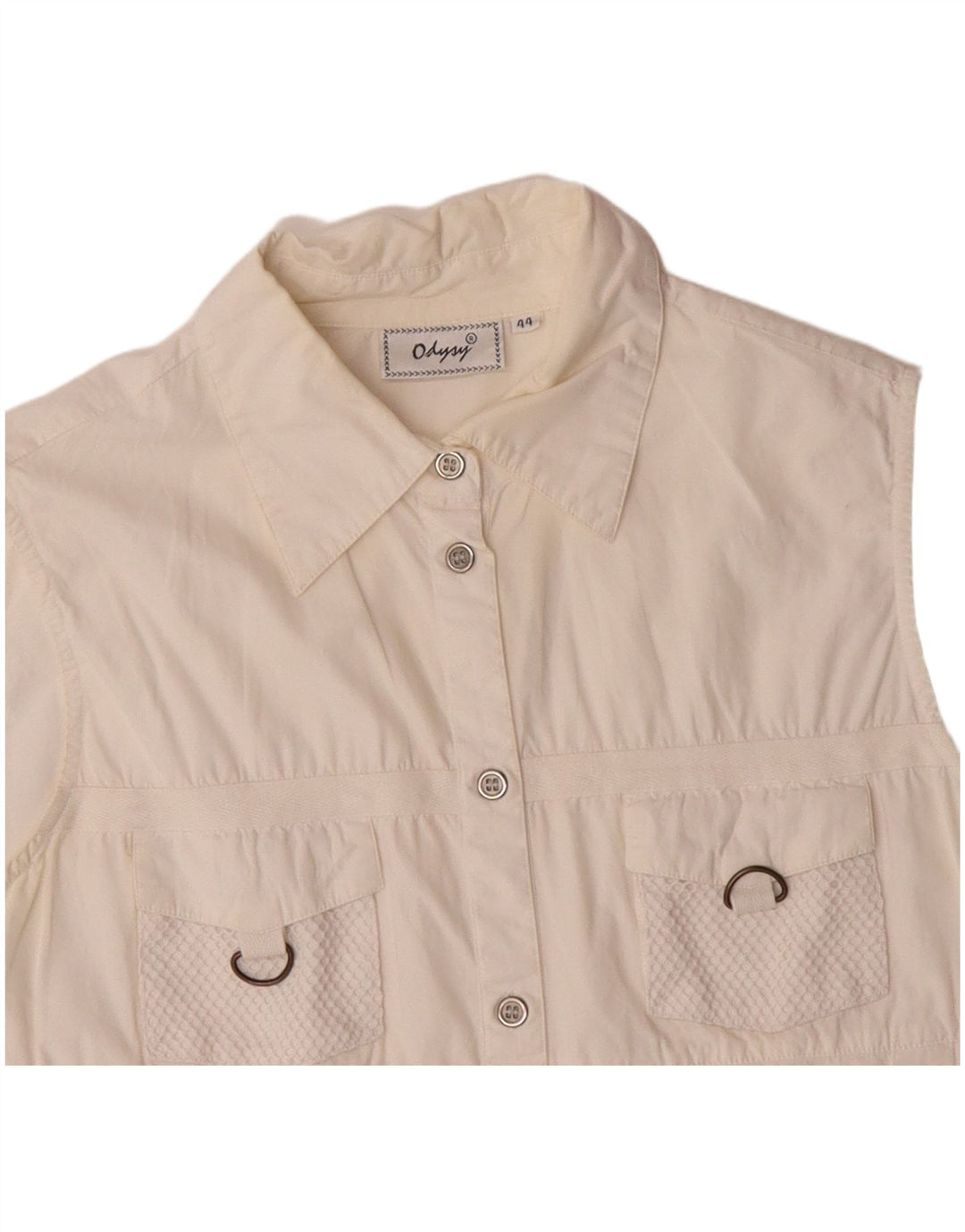 Gilet utilitar pentru femei VINTAGE IT 44 bumbac alb mediu