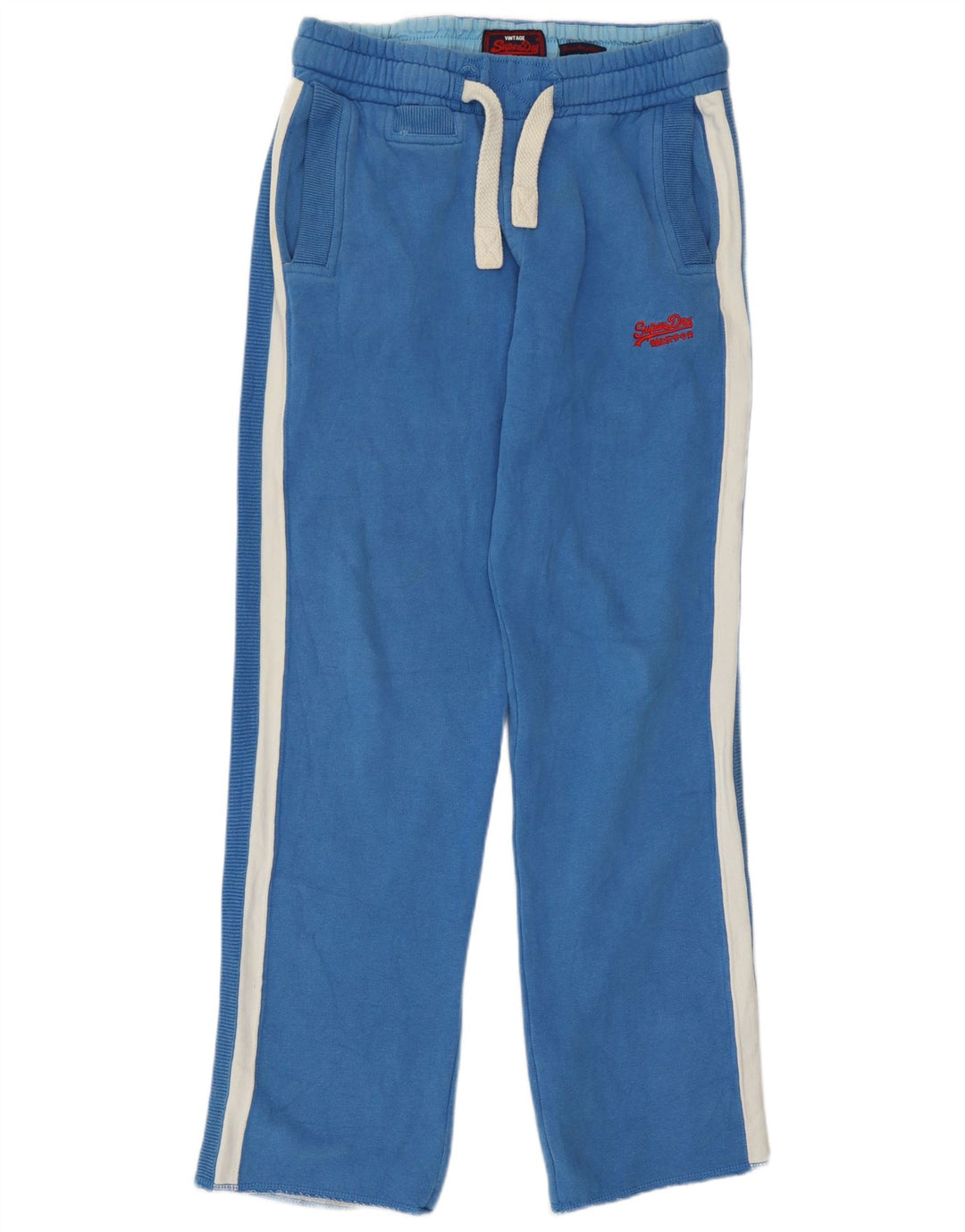 Pantaloni de trening pentru bărbați Superdry, albastru mediu, bumbac color bloc