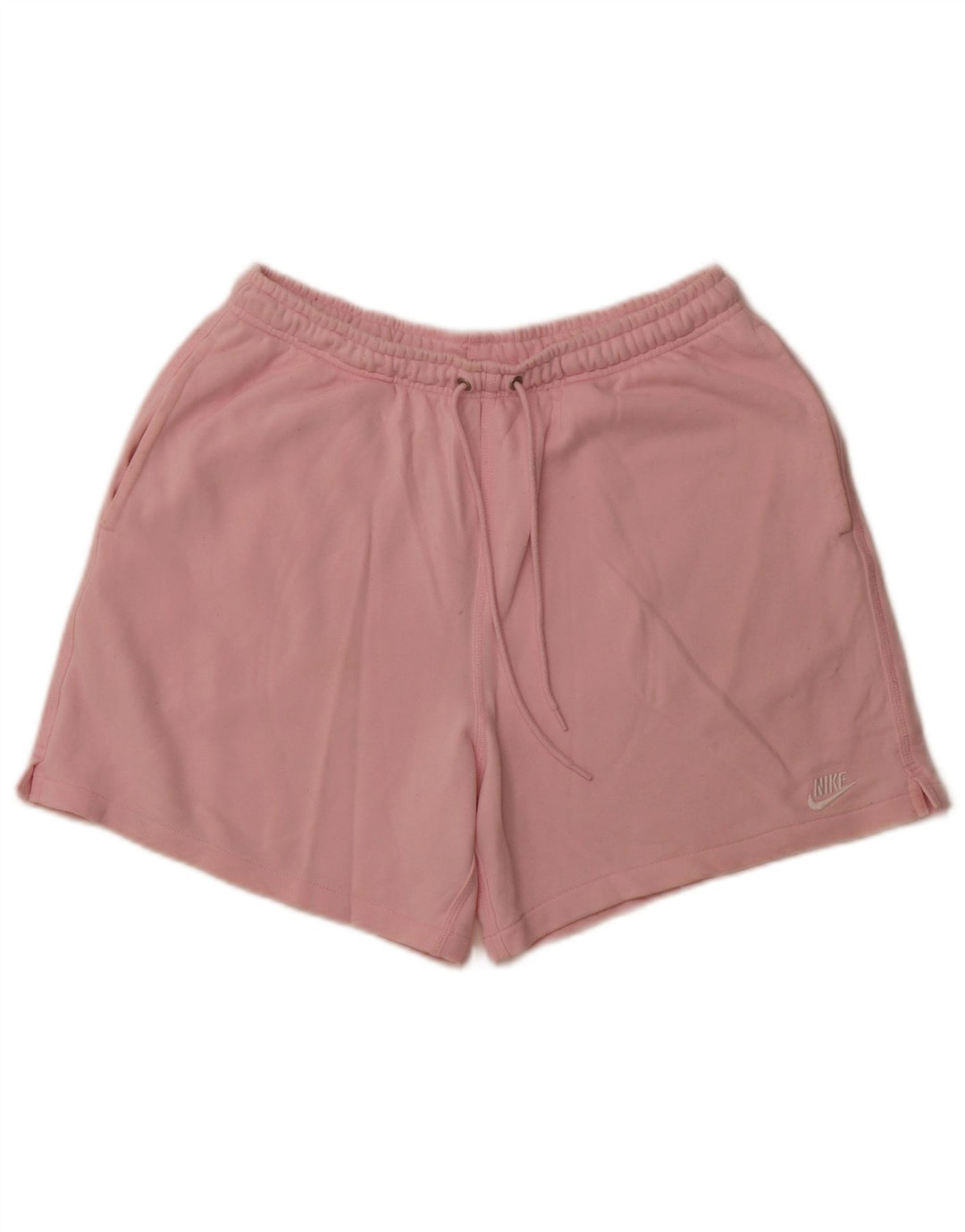 Pantaloni scurti sport NIKE pentru femei UK 14, bumbac roz mediu