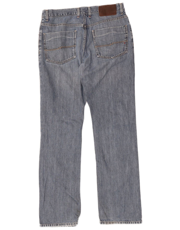 Tommy Hilfiger Mens Straight Jeans W34 L34 Blue Cotton