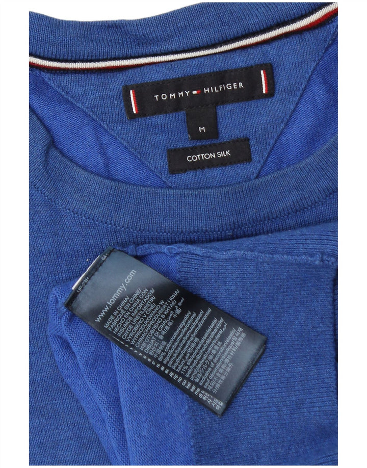 Pulover Tommy Hilfiger pentru bărbați, cu gât crew, bumbac albastru mediu