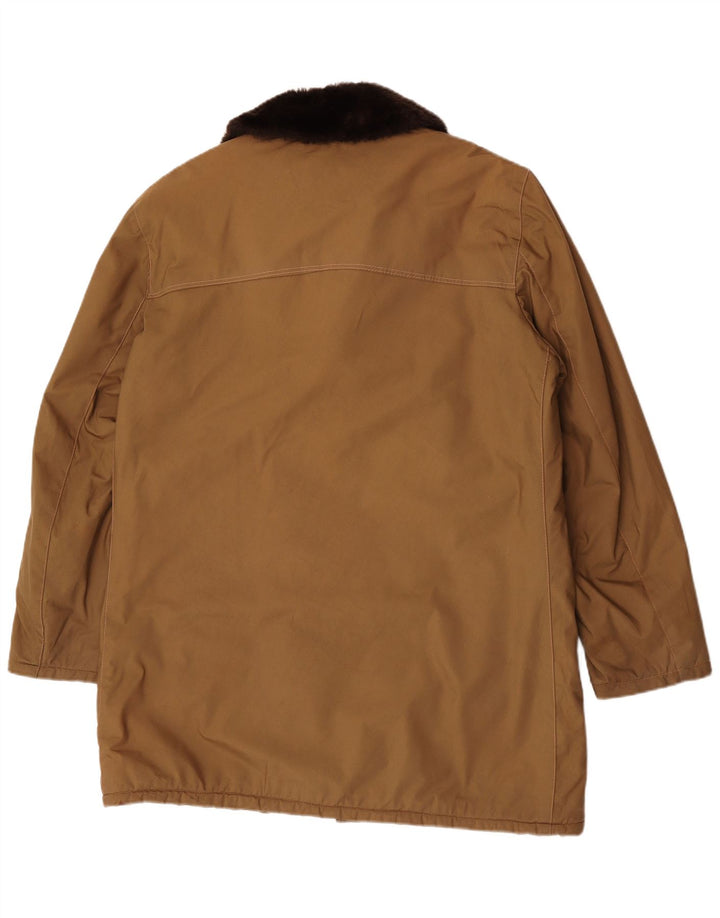 Pardesiu Sherpa Vintage pentru bărbați IT 58 4XL Bej