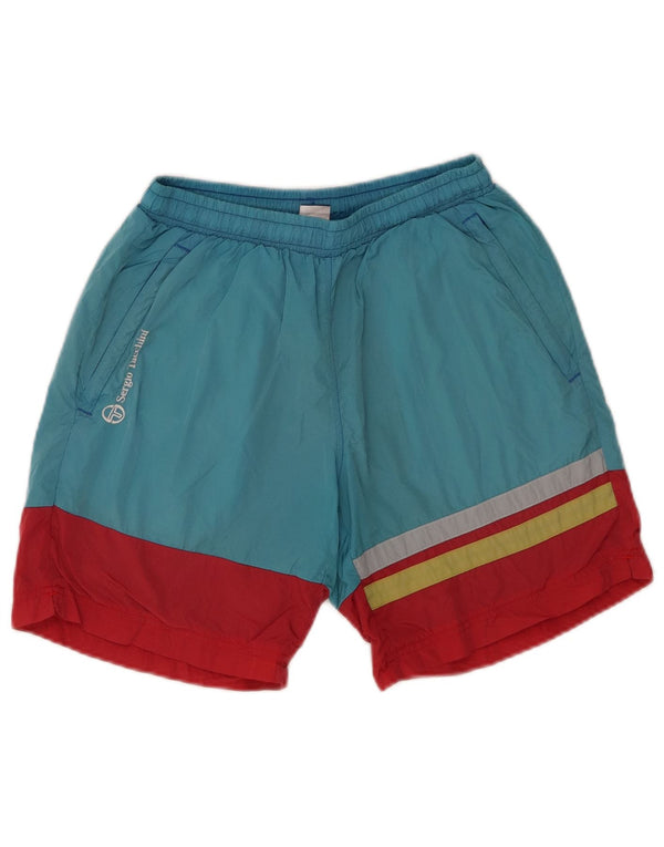 Sergio Tacchini Pantaloni scurți de înot pentru bărbați, turcoaz, poliamidă color bloc