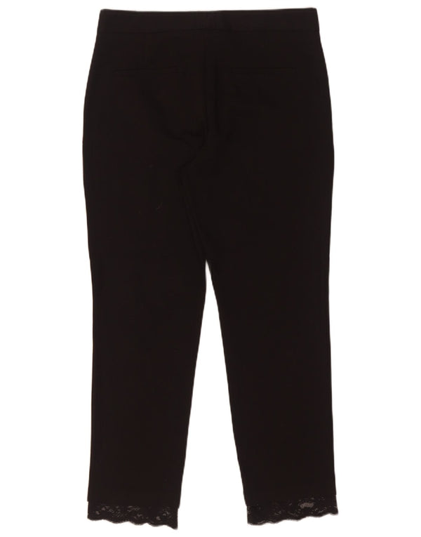 Pantaloni chino slim pentru femei Zara Mediu L28 L26 Bumbac negru