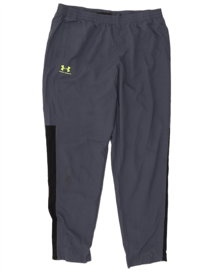 Pantaloni de trening pentru bărbați UNDER ARMOUR 2XL bleumarin poliester color bloc