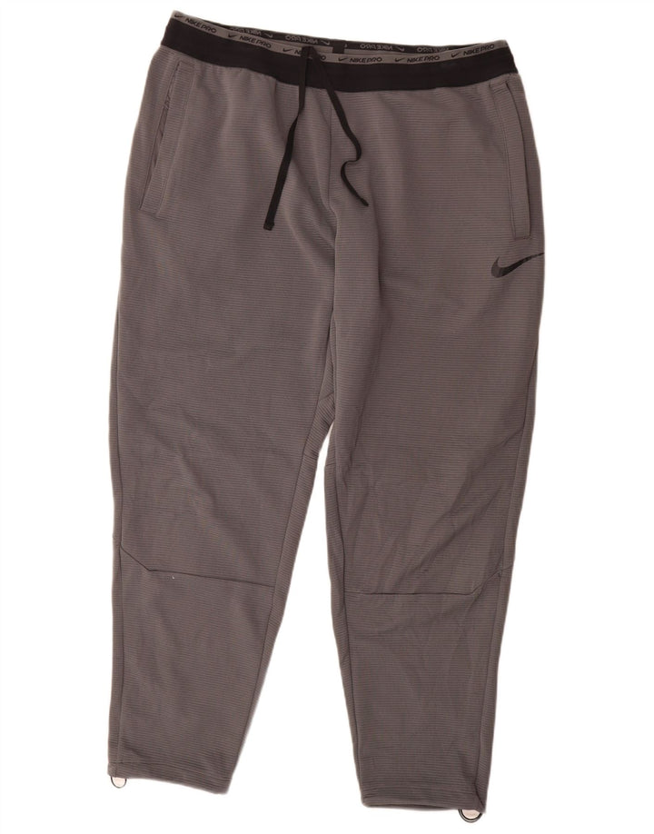 Pantaloni de trening Nike pentru bărbați Dri Fit 2XL, gri, poliester color bloc