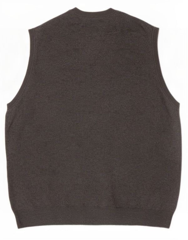 Marks & Spencer Mens Regular Fit Vest Tank Top XL Bumbac gri