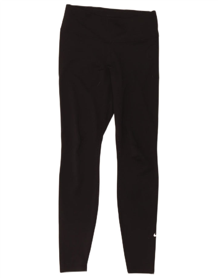 Leggings Nike Dri Fit pentru femei UK 14 Poliester mediu negru