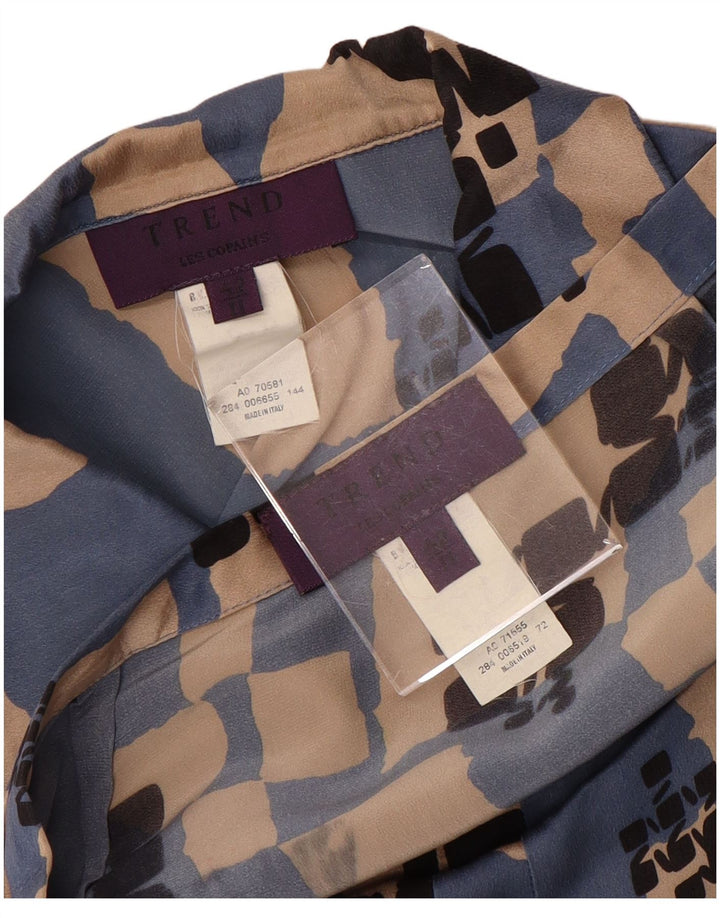 Set fuste 2 piese LES COPAINS pentru femei IT 42 Medium W28 Blue Geometric Matase