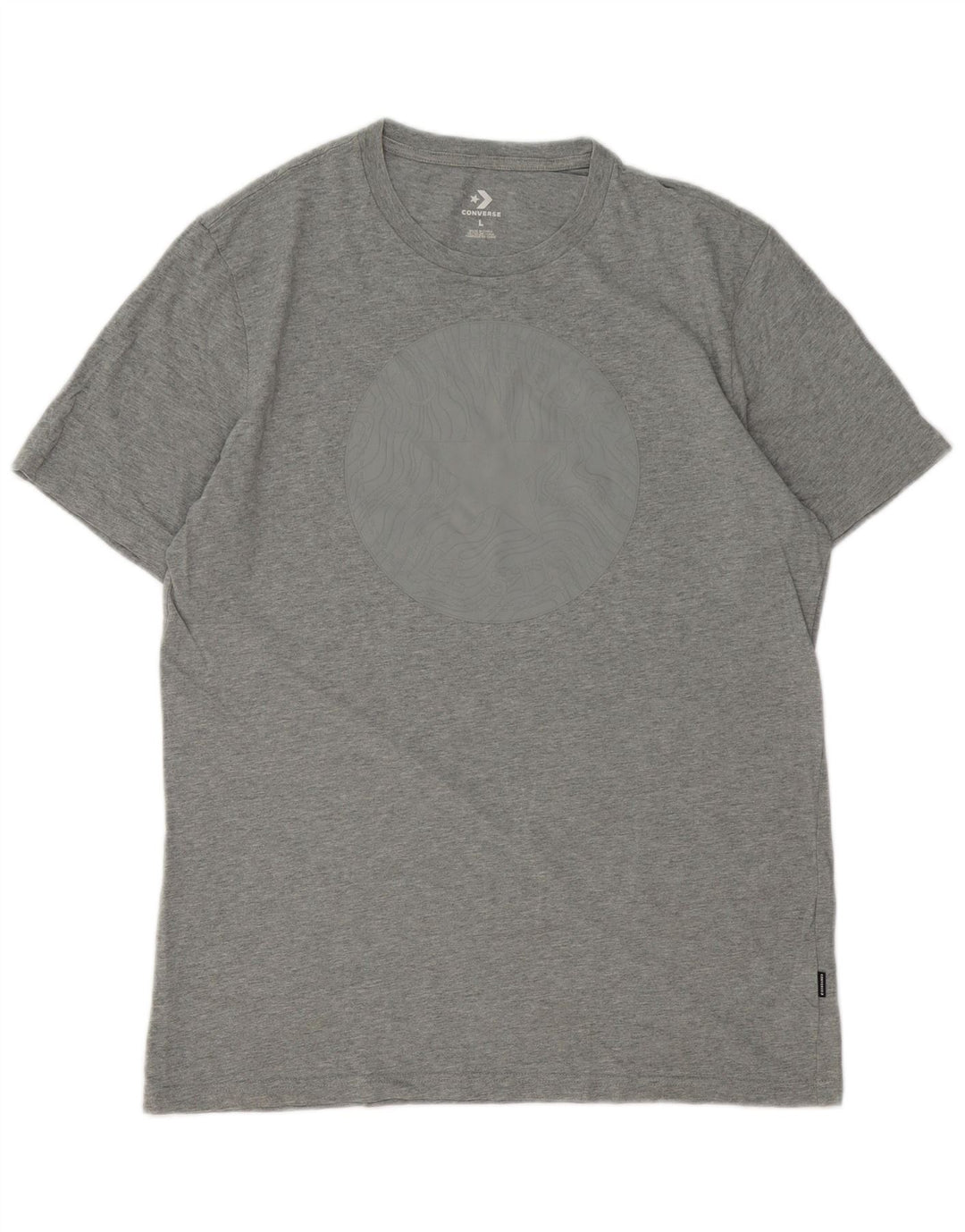 Tricou grafic Converse pentru bărbați Top mare bumbac gri