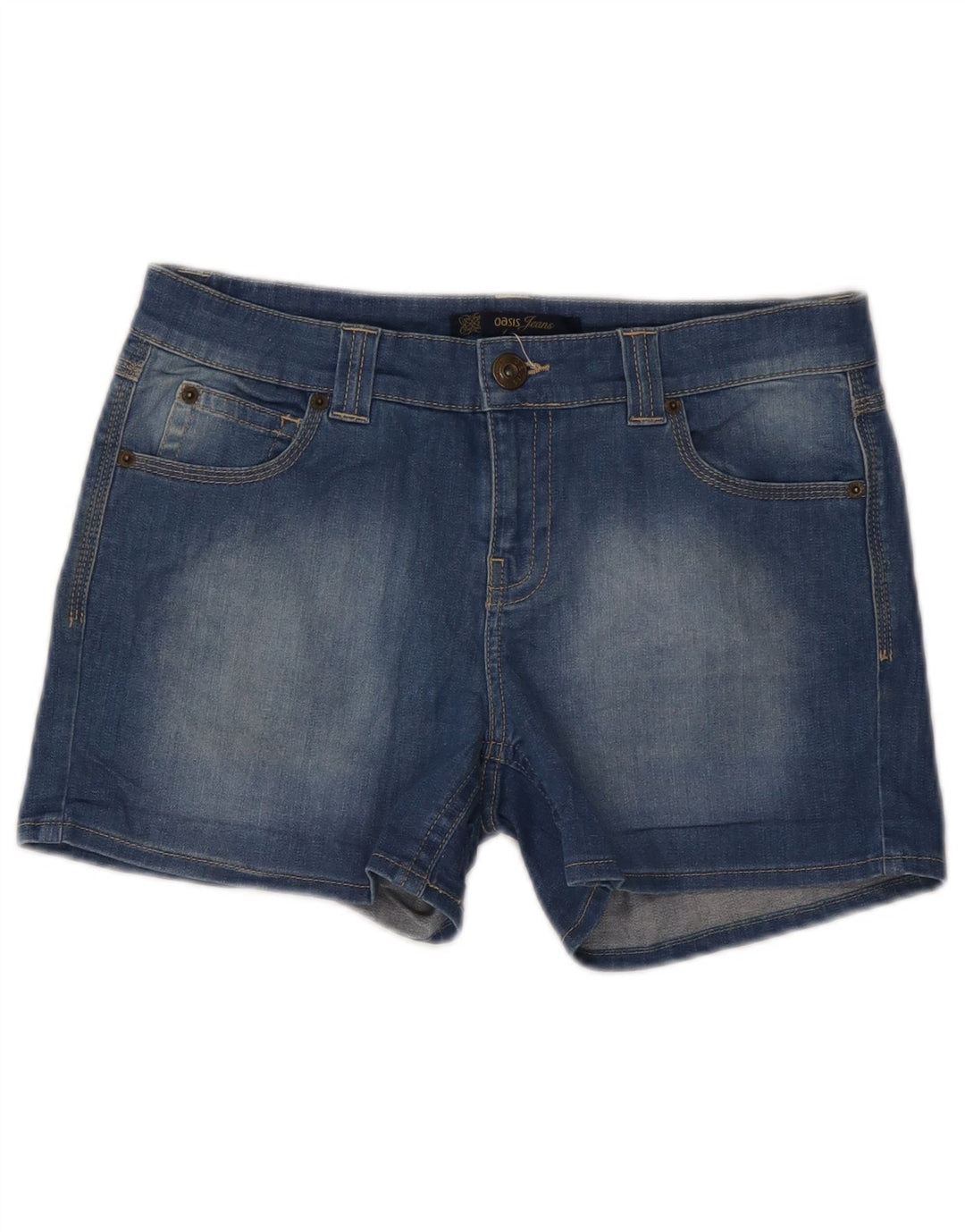 Pantaloni scurți din blugi pentru femei Oasis UK 10 Small W32 Blue Bumbac
