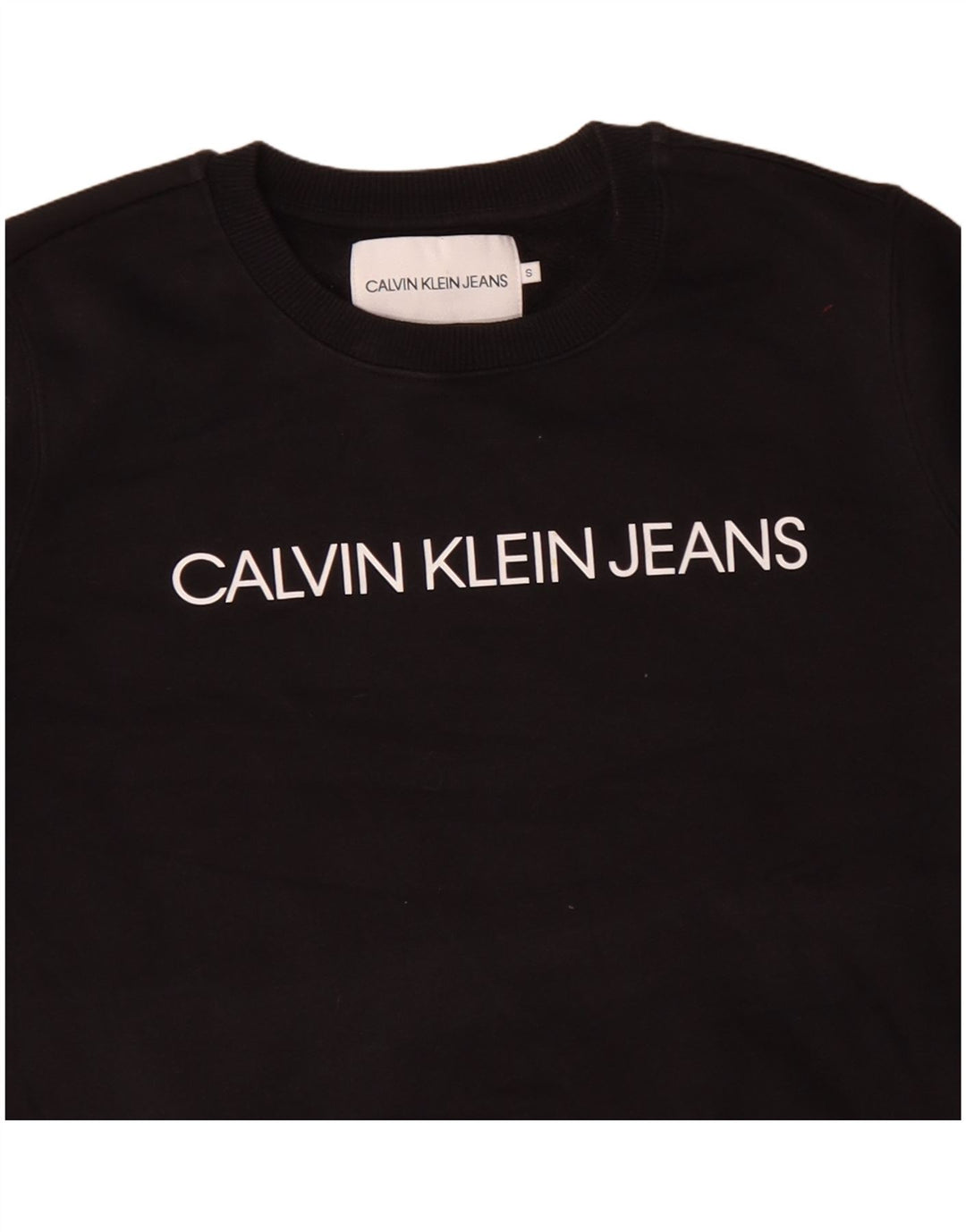 CALVIN KLEIN JEANS Pulover supradimensionat pentru femei UK 10 Mic Negru