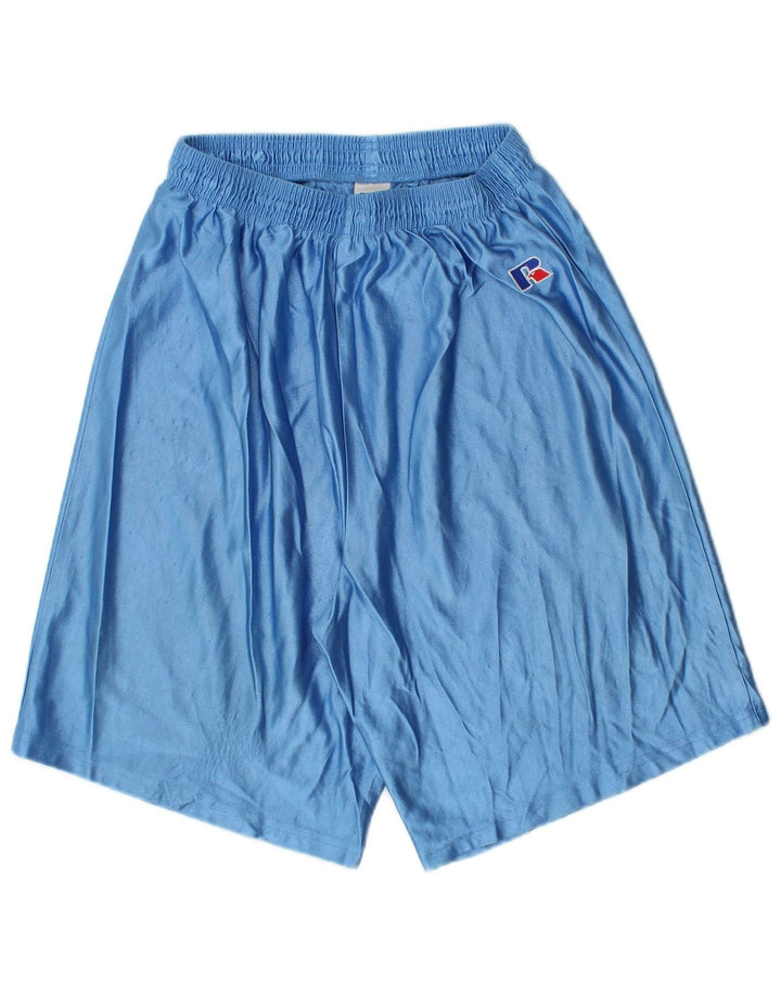 Pantaloni scurți sport pentru bărbați RUSSELL ATHLETIC, poliester albastru mediu