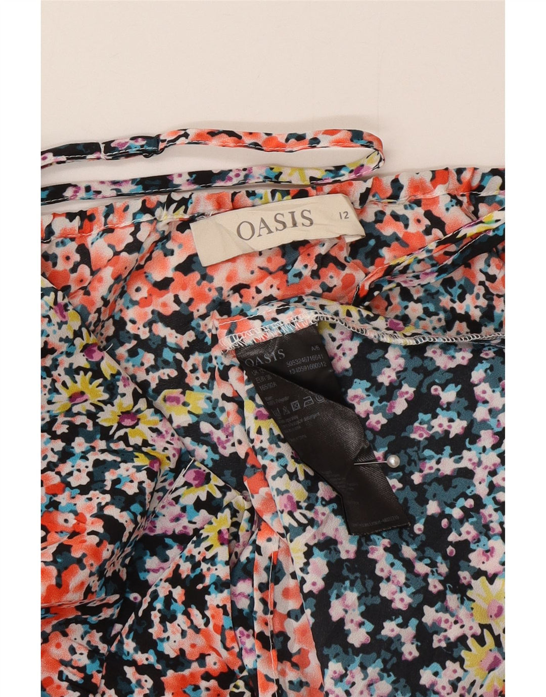 Oasis, pentru femei, cu volane în față, în partea de sus, UK 12, mediu, multicolor, floral