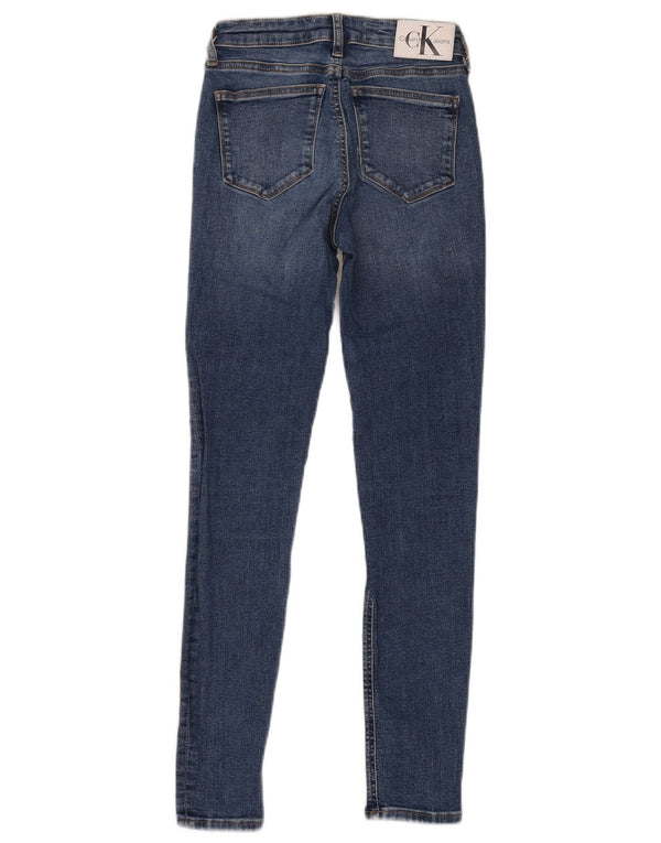 Blugi skinny pentru femei Calvin Klein W25 L30 albastru
