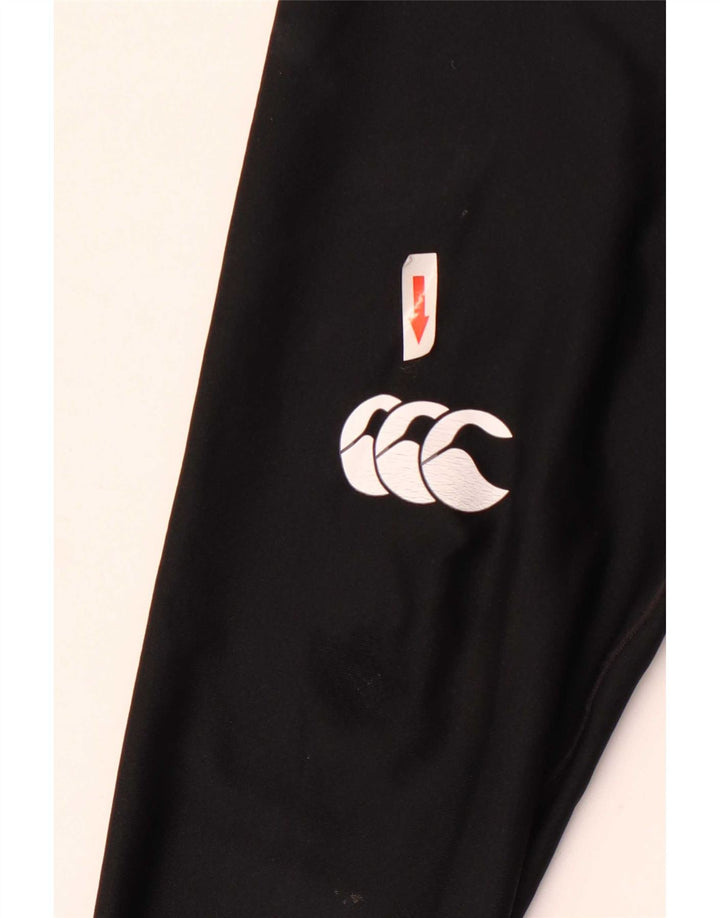 Leggings grafici pentru băieți Canterbury 9-10 ani Poliester negru mediu