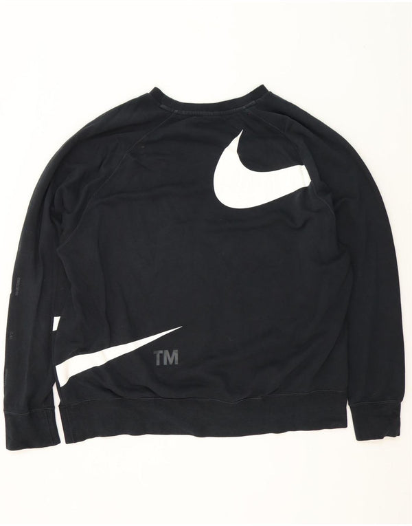 Hanorac grafic pentru bărbați Nike Pulover 2XL, bumbac negru