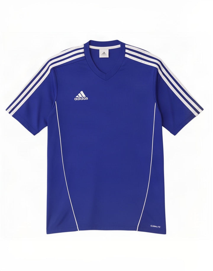 Tricou Adidas Climalite pentru bărbați Top mic, albastru, poliester