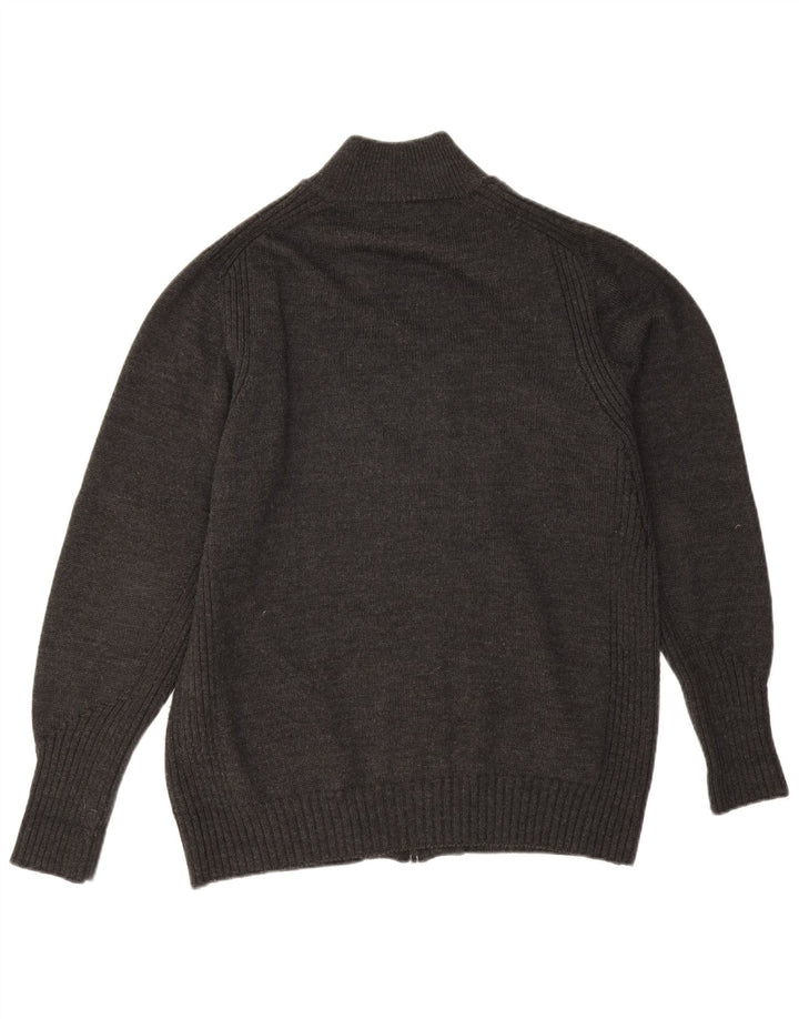 Cardigan pentru bărbați Trussardi Jeans, lână mare, gri
