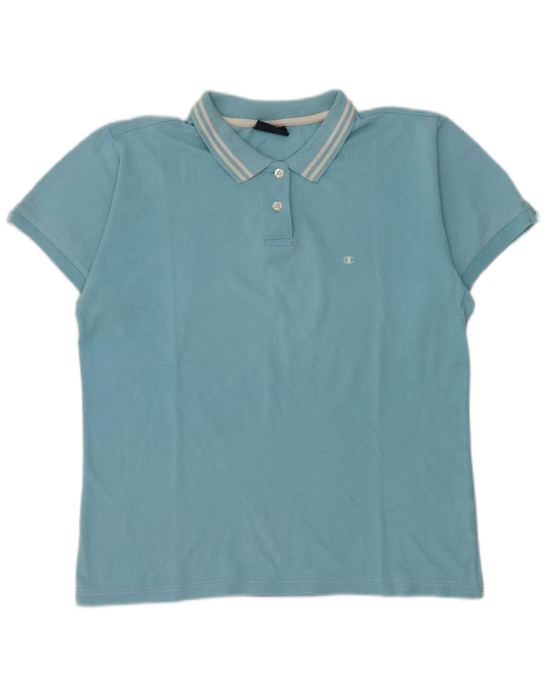 Tricou polo Champion pentru femei UK 18 XL Bumbac albastru