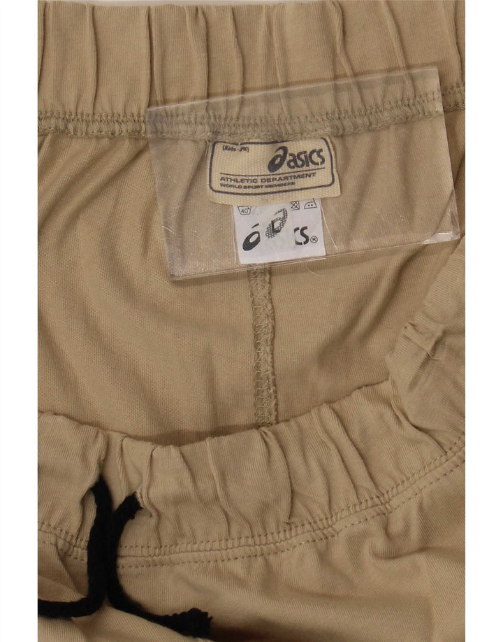 Pantaloni de trening Asics pentru bărbați, mari, bej, bumbac