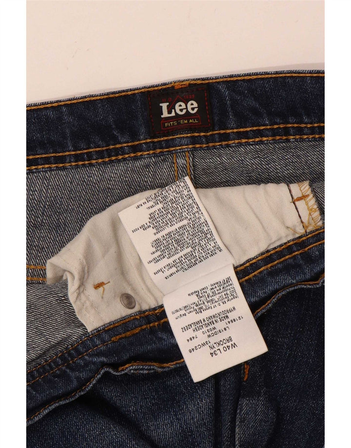 Blugi Lee Brooklyn Straight pentru bărbați W40 L27 Bumbac albastru