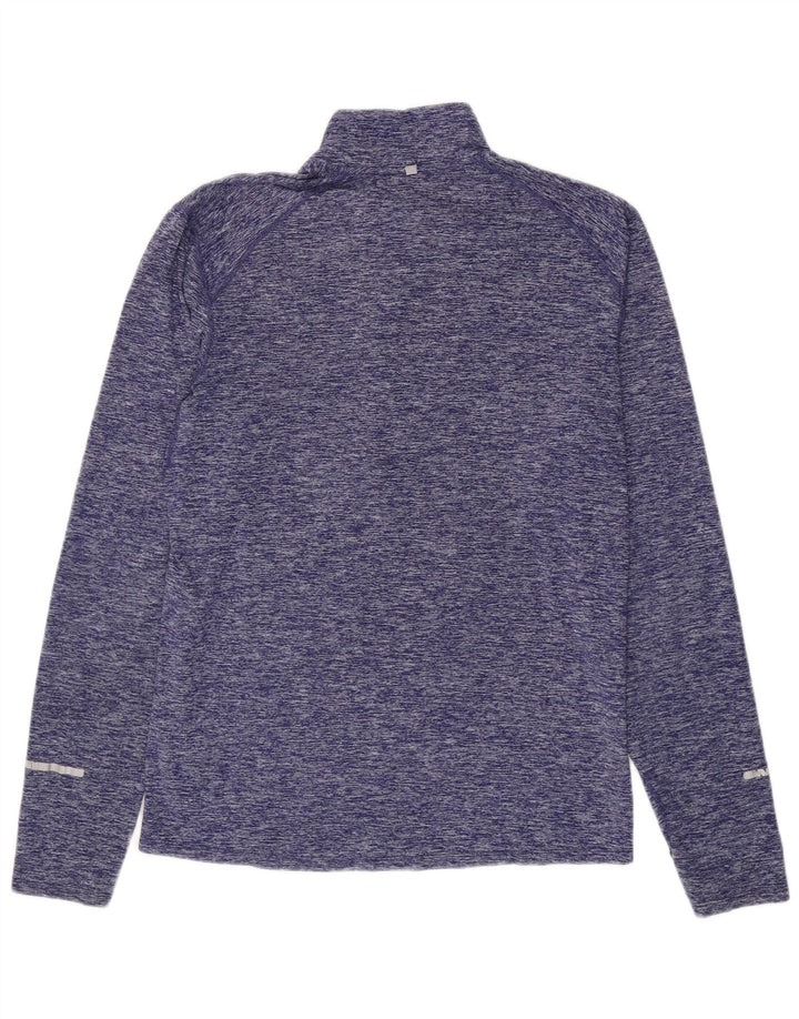 Top de trening pentru bărbați Dri Fit, cu fermoar, cu pulover, violet, mov