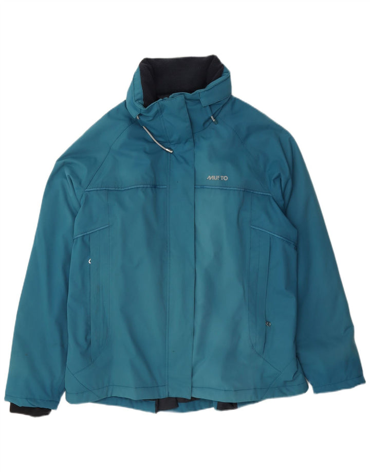 Jachetă Windbreaker cu glugă pentru femei Musto UK 16, mare, albastră, poliamidă