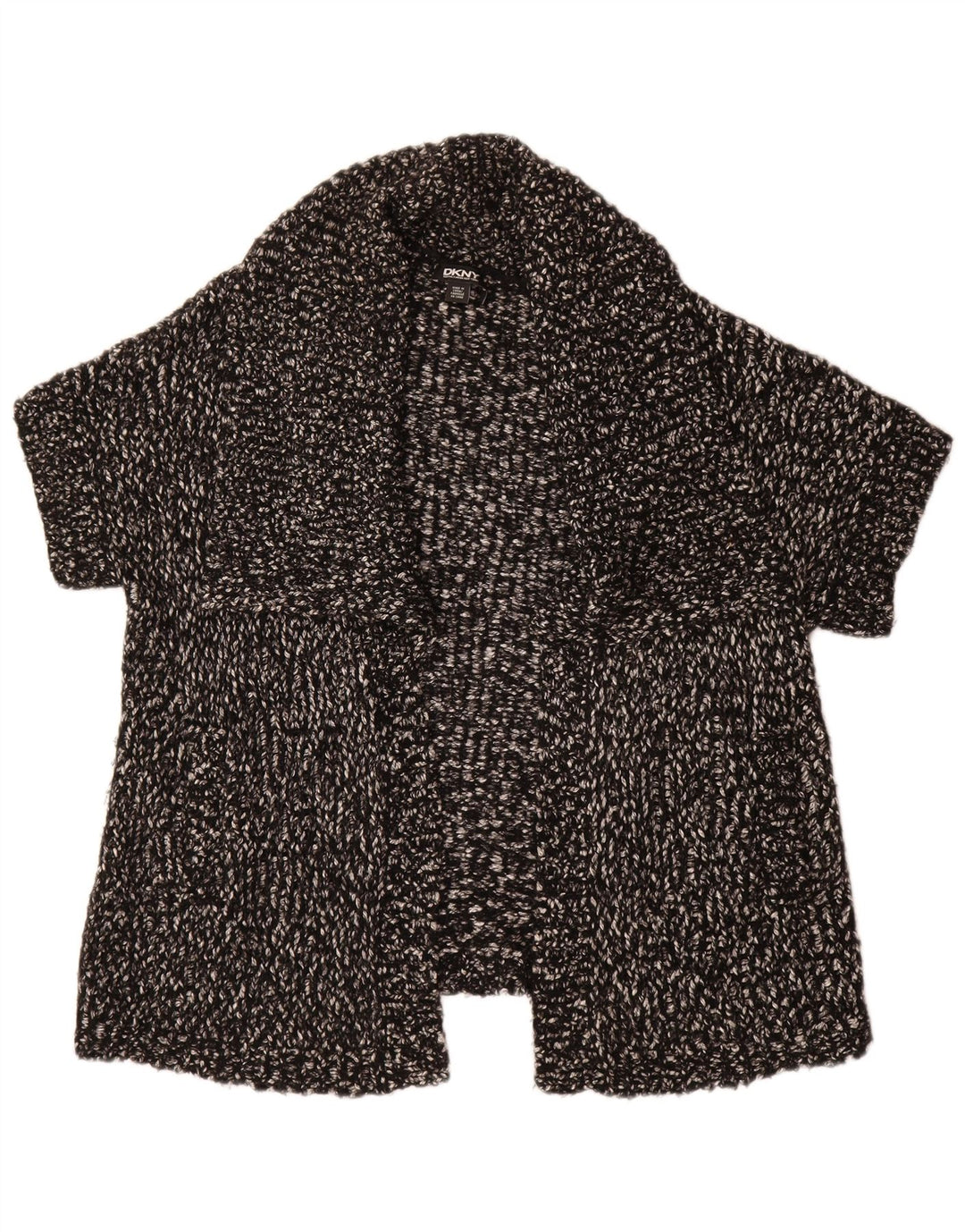 Pulover cardigan cu mânecă scurtă pentru femei DKNY UK 10 Mic Negru