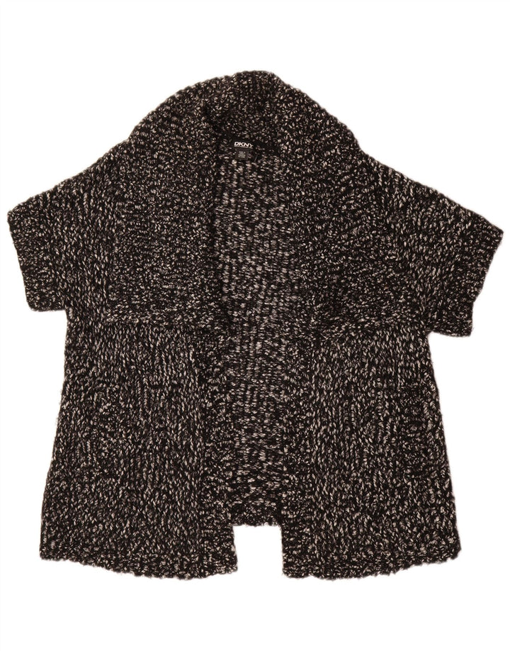 Pulover cardigan cu mânecă scurtă pentru femei DKNY UK 10 Mic Negru