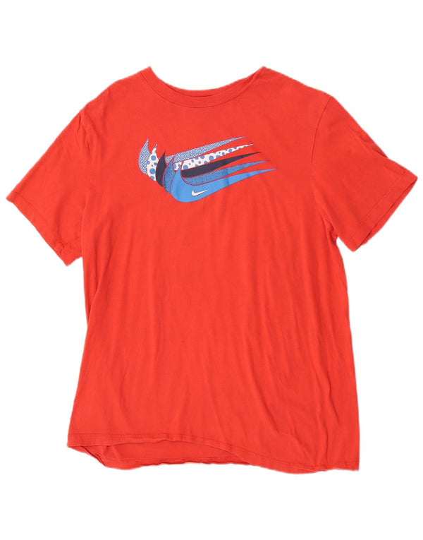 Tricou grafic pentru bărbați Nike Top, bumbac roșu mediu