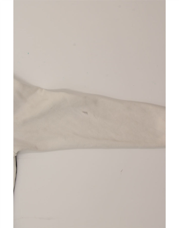 Hanorac grafic pentru bărbați NIKE Pulover mic, alb, din bumbac color bloc