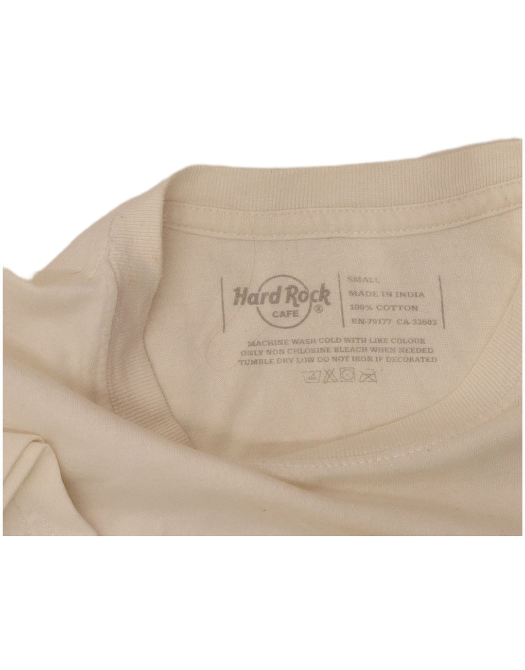 HARD ROCK CAFE Tricou grafic Amsterdam pentru bărbați Top mic, alb, bumbac