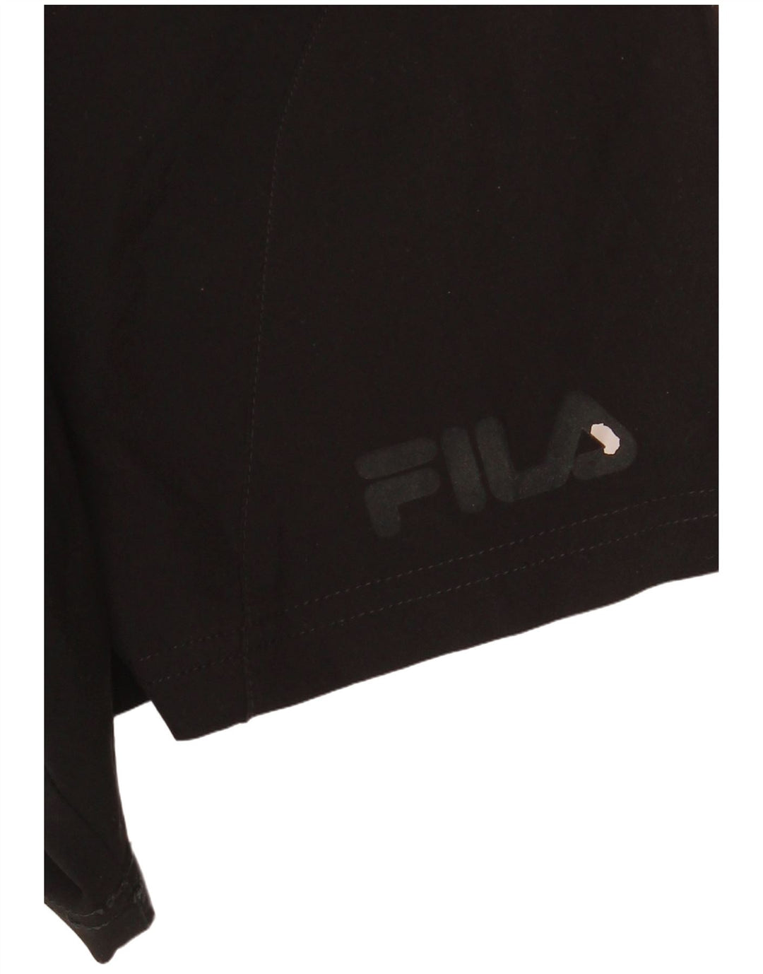 Pantaloni scurți sport Fila pentru bărbați, poliester mediu negru